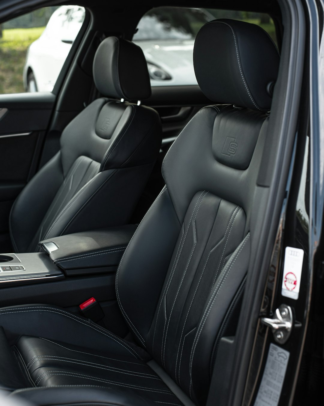 luxury car interior leather seats