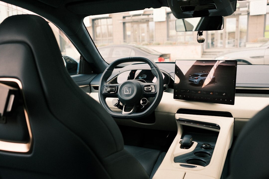 driver in luxury car