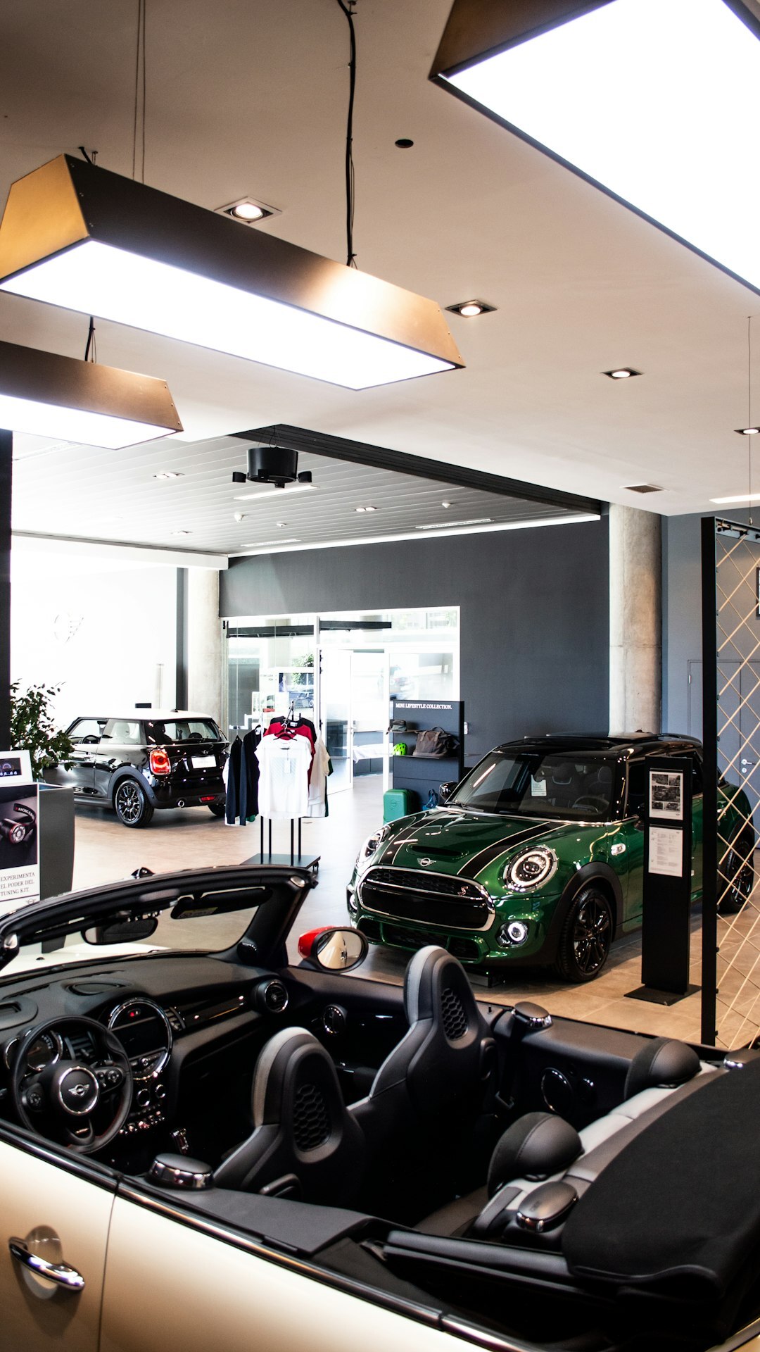 luxury car showroom